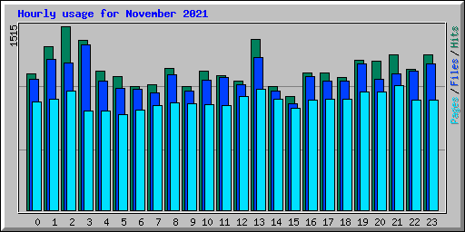 Hourly usage for November 2021